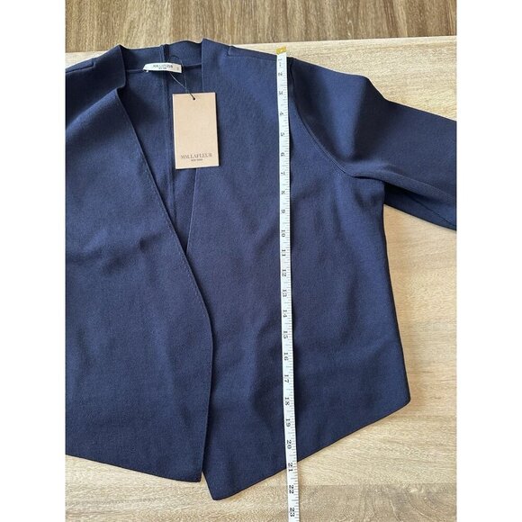 MM Lafleur NWT The Sant Ambroeus Jardigan in Navy Size +1 or XL - Picture 8 of 10
